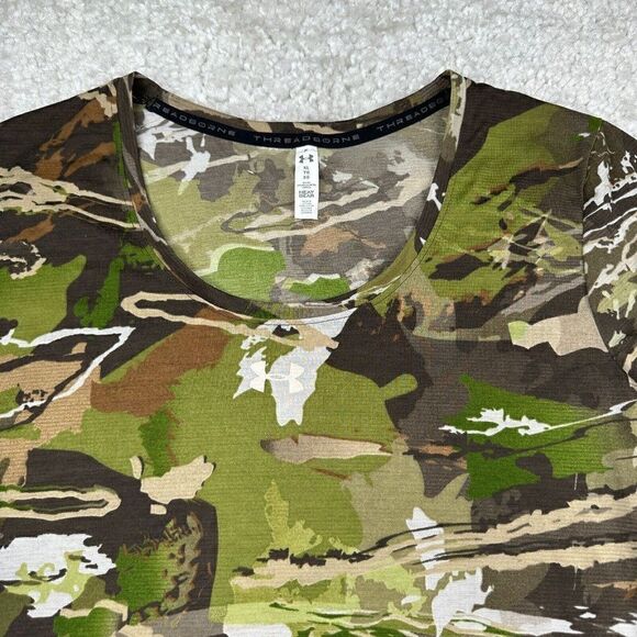 Under Armour Threadborne Fitted Forest Camo Long Sleeve Shirt - Picture 3 of 10